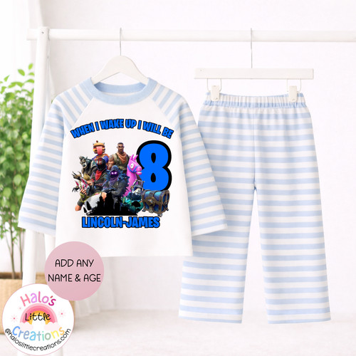 Fortnite birthday pyjamas - birthday,